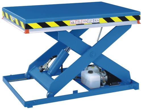 Einfach-Scherenhubtisch 500 kg bis 2000 kg rot 