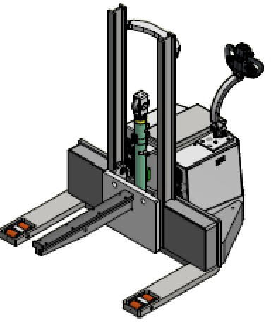 Elektro-Hochhubwagen mit Dorn 