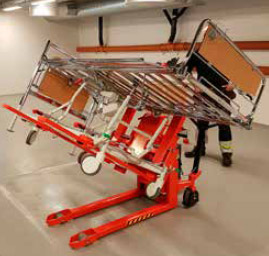 Elektro-Hochhubwagen für Krankenhausbetten