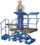 Arbeitsbühne mit Treppenaufgang