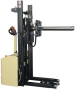 Elektro-Hochhubwagen mit Lastdorn und hydraulischem Push-/Pull