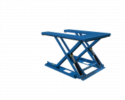 Flachhubtisch in E-Form ausgefahren