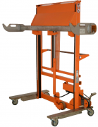 Mehrwege-Hochhubwagen mit Tragrohr mit Rohrgreifer 